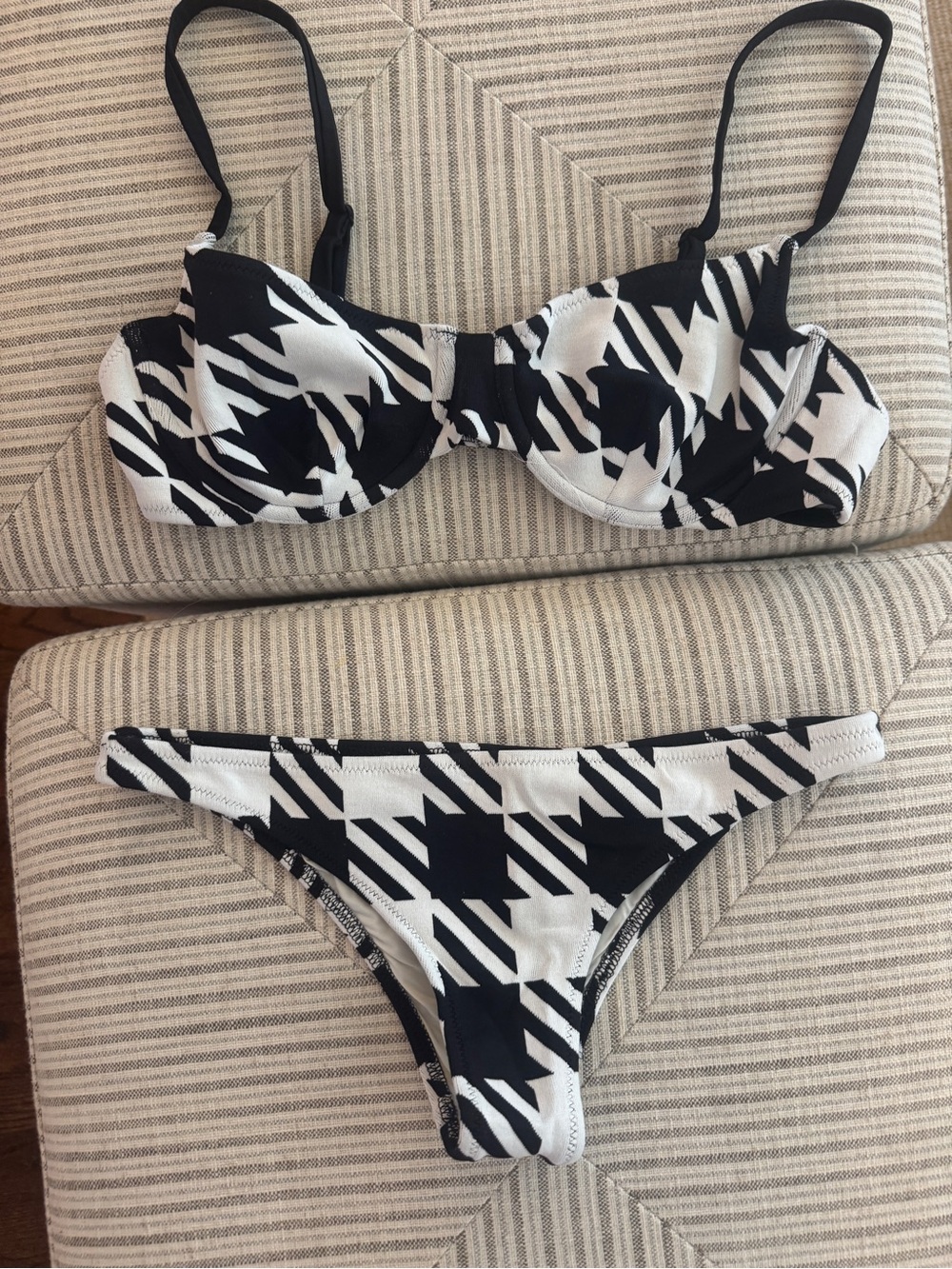 Solid & Striped Black and White Bikini
